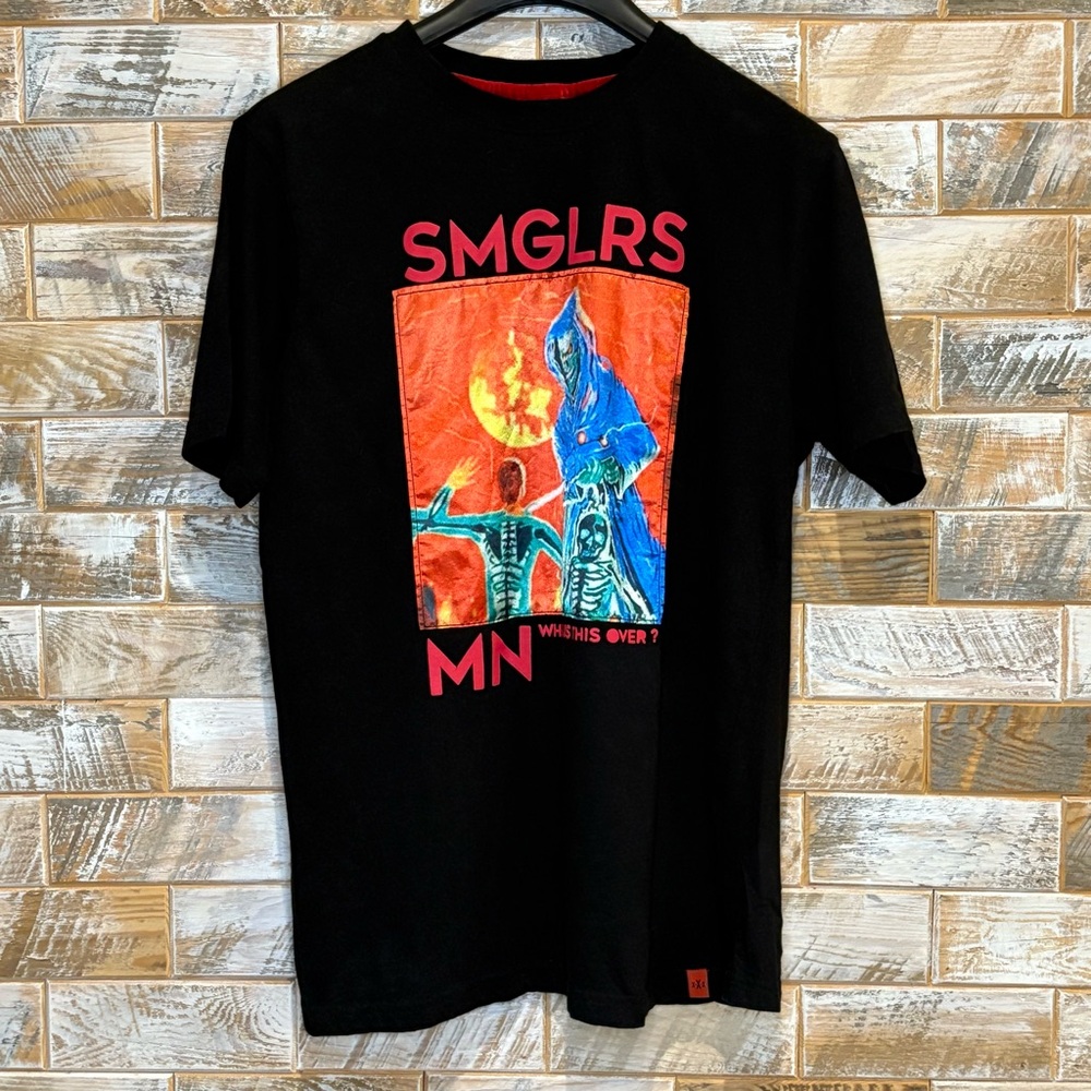 SMGLRS Black Graphic Tee.   Good Condition. Size XL.  100% Cotton